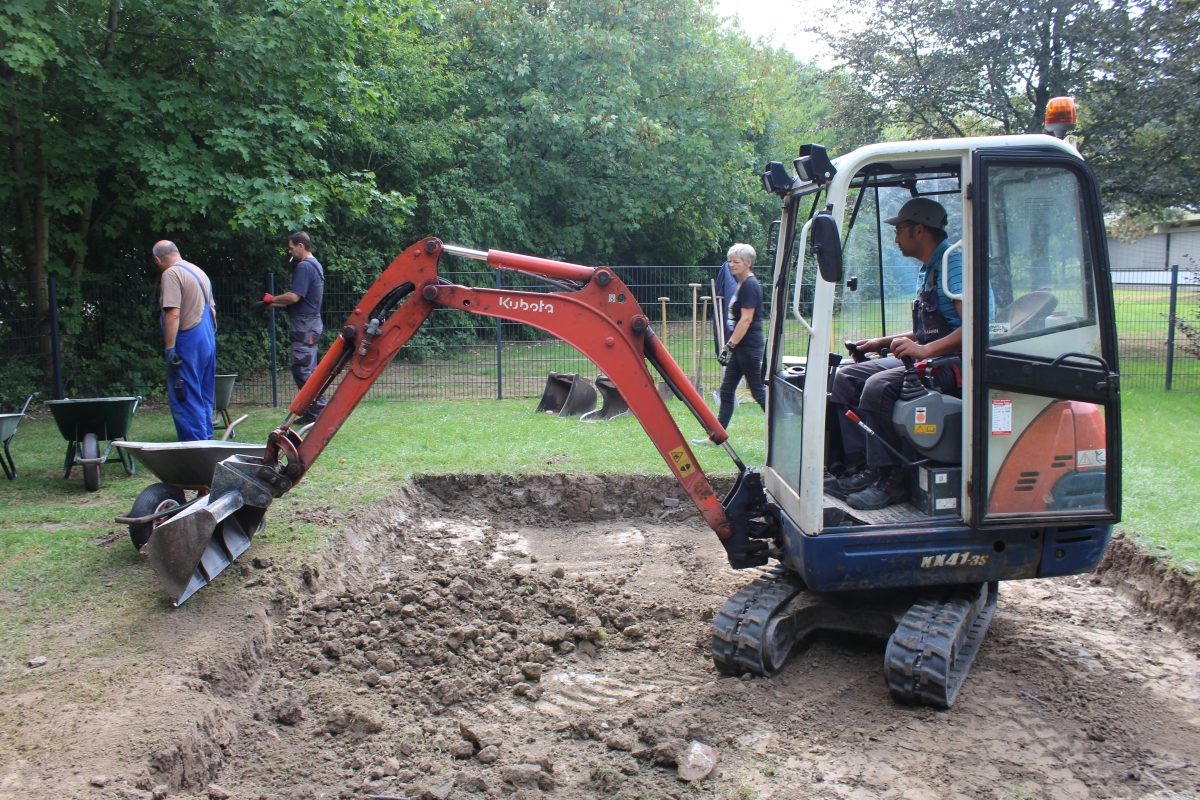 2018 - Unser ebenerdiges Trampolin im Garten